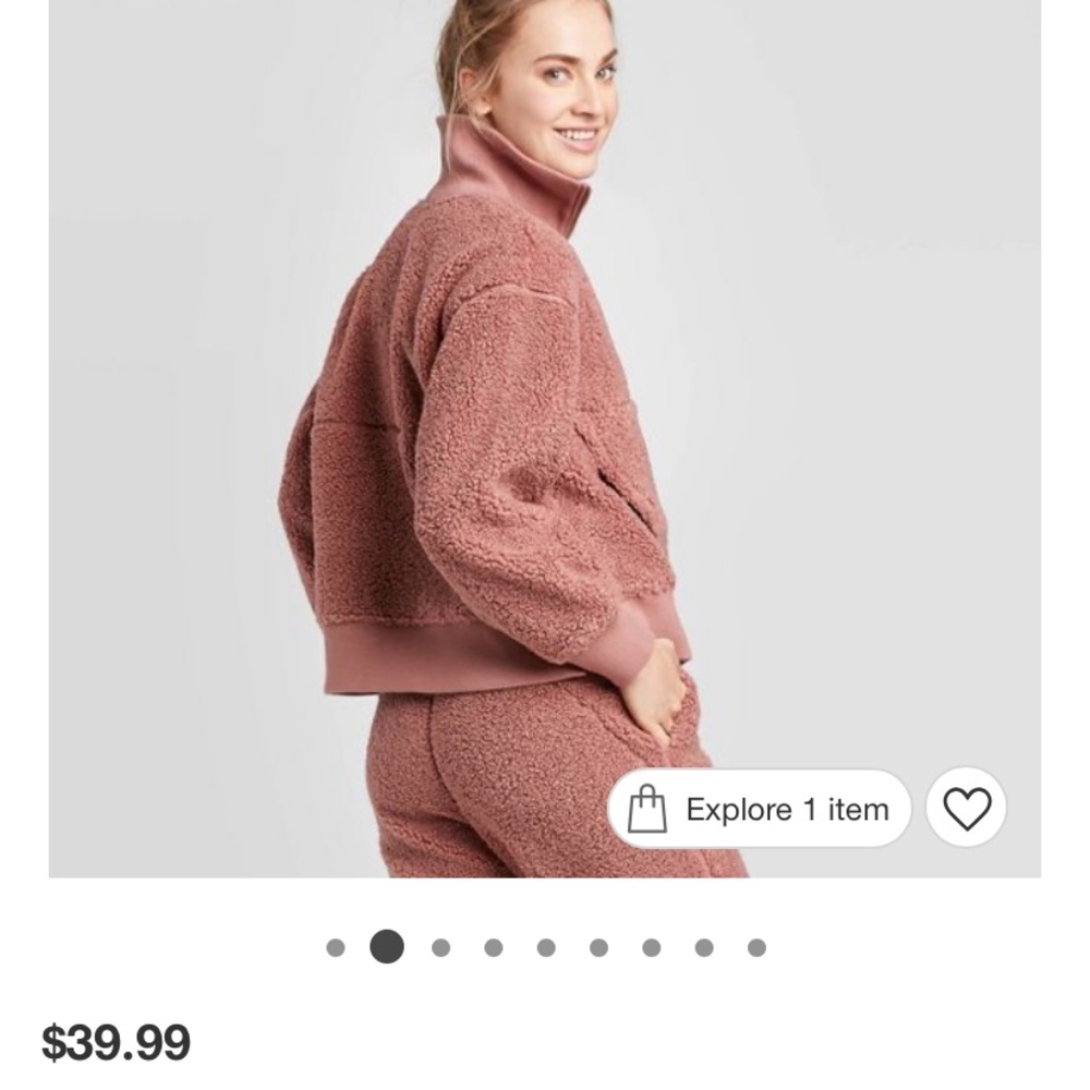 Joy Lab long sleeve pullover jacket, size large - Picture 3 of 9